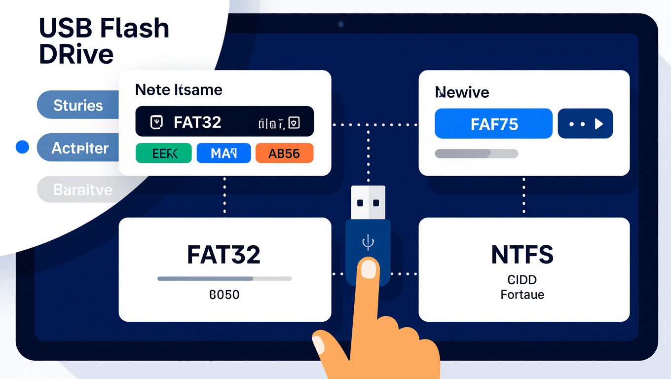 Выбор файловой системы флешки при форматировании FAT32 или NTFS